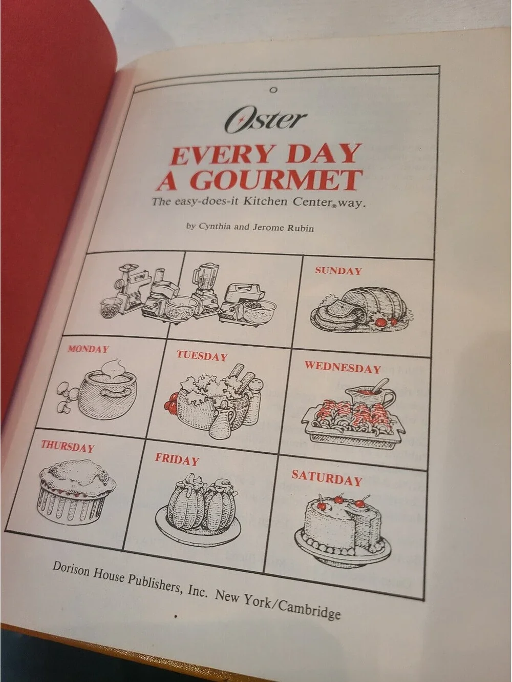 Oster Vintage Cookbook Every Day A Gourmet The Easy Does It Kitchen Center Way